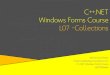 C++ Windows Forms L07 - Collections