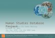 Human Studies Database Project (demo)