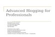 Advanced Blogging