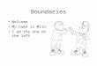 Presentation A2 Boundaries