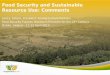 Food Security & Natural Resources, Review 2 by Sara Scherr, Ecoagriculture Partners