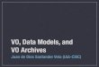 VO Course 06: VO Data-models