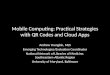 Mobile Computing: QR Codes & Cloud Apps