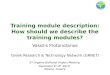 2.Description of Training Modules