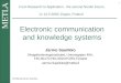 Electronic communication and knowledge systems