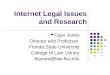 Internet Legal Issues and Research