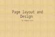 Page layout and design