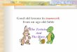 Rabbit & tortoise story