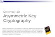 13   asymmetric key cryptography