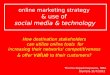 Social Networks and Online Travel Marketing