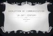Evolution of communication