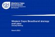 Western cape broadband strategy (industry briefing)