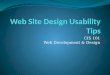 Web Site Design Usability Tips