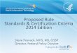 2014 Standards and Certification Criteria 2014 Edition