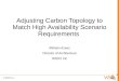 Adjusting carbon topology to match high availability scenario requirements