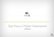 Data Privacy in Modern Advertisement