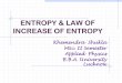Entropy : statistical approach