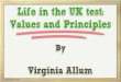 Life in the UK test: Values and Principles