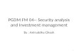 Mba fm 02 - security analysis and portfolio---introduction