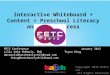 FETC 2012: Interactive Whiteboard Content for Early Learners