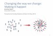 Changing the way we Change and Execute Strategy