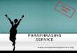 Paraphrasing service