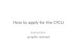 How To Apply For The Cycu