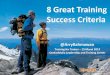 8 Great Success Criteria - CerdasMulia Trainer Bootcamp
