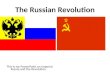 Background to the Russian Revolution