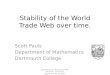 Stability of the world trade web over time