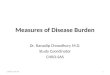 Measures of disease burden