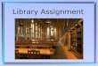 Access Database Library Assignment