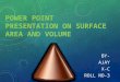 surface area and volume ppt for class 10