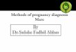 Methods of pregnancy diagnosis  in mare