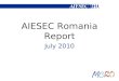 AIESEC Romania Monthly Report for July 2010