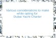 Dubai yachtcharter
