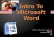 Intro to Microsoft Word 2010 for Kids