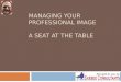 Managing your professional image