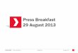 Redington press breakfast 29 august 2013