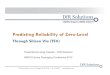 Predicting Reliability of Zero Level Through Silicon Vias (TSV)