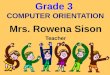 Grade 3 Computer Orientation