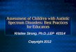 Best practices in asd assessment 1
