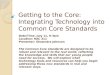 Getting to the Core: Integrating Technology into Common Core Standards