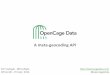 OpenCage Data and sustainable business models for open data
