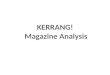 KERRANG! Magazine Analysis