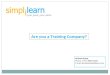 Solutions for  Training Companies-Simplilearn