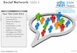 Social media marketing network style design 2 powerpoint presentation templates