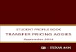 TRANSFER PRICING AGGIES STUDENT PROFILE BOOK, FALL 2014