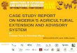 Agricultural Extension Case Study Nigeria
