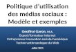 Politique d'utilisation des médias sociaux : modèle et exemples